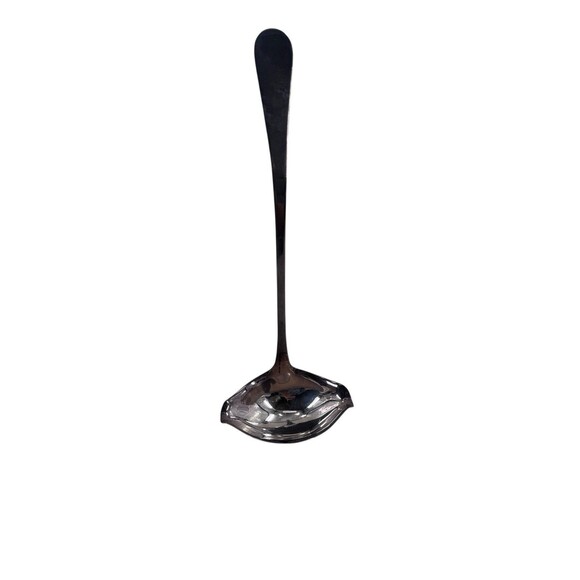 Gorham Silverplate 12.5 Inch Punch Ladle YH274 Heritage Plain Handle 2 Spout - Picture 11 of 16